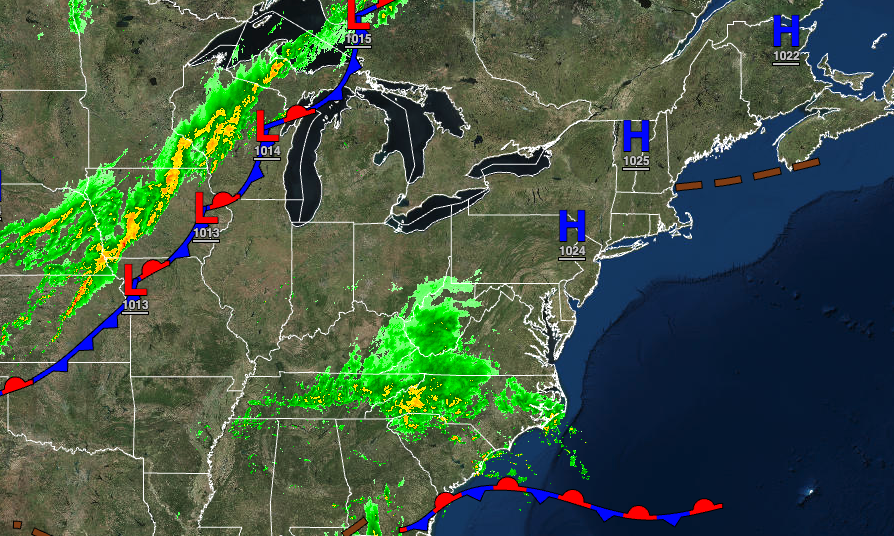 Showers Approaching