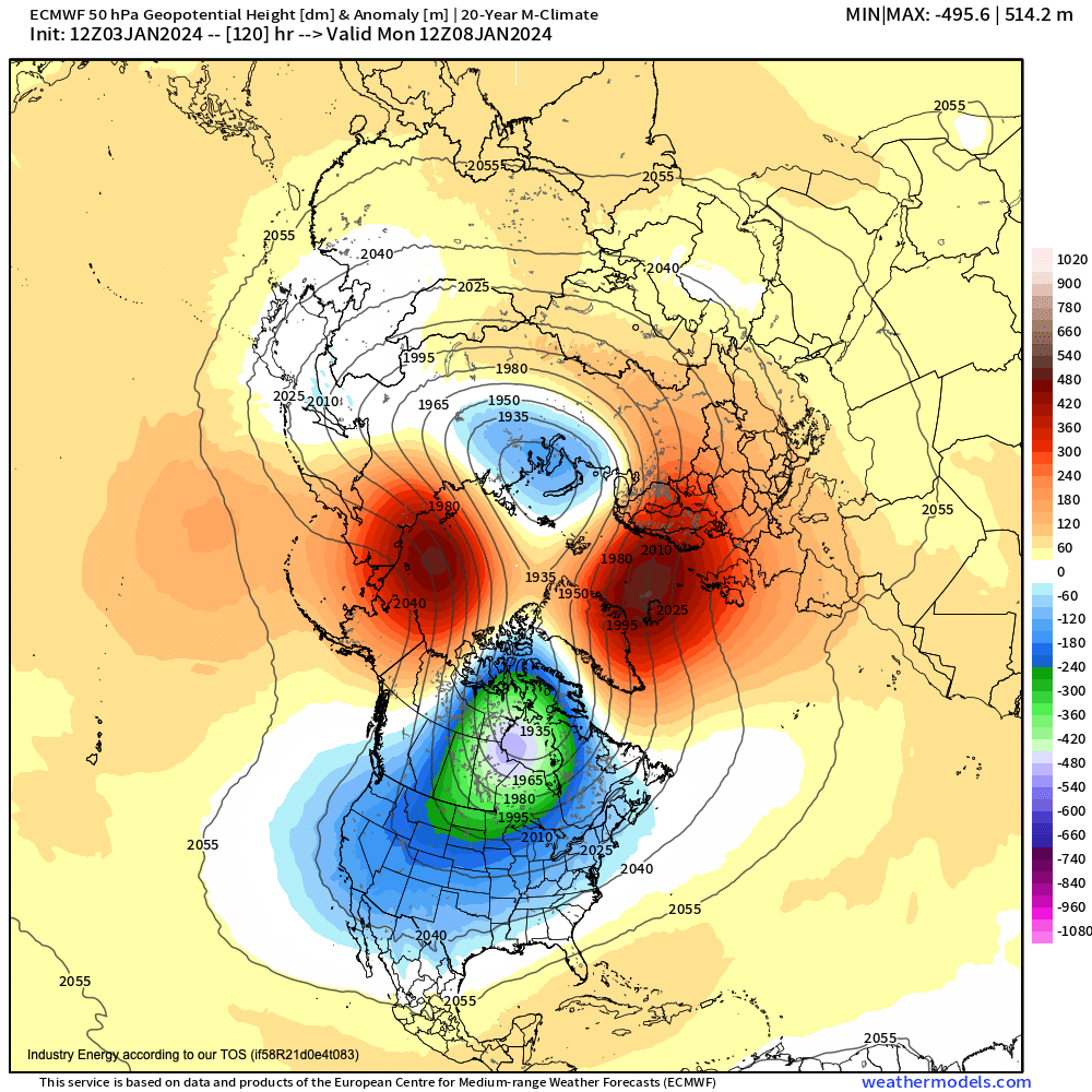 Severe Stretching Of Polar Vortex Expected NY NJ PA Weather