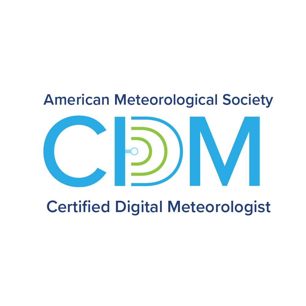 American Meteorological Society Certified Digital Meteorologist logo