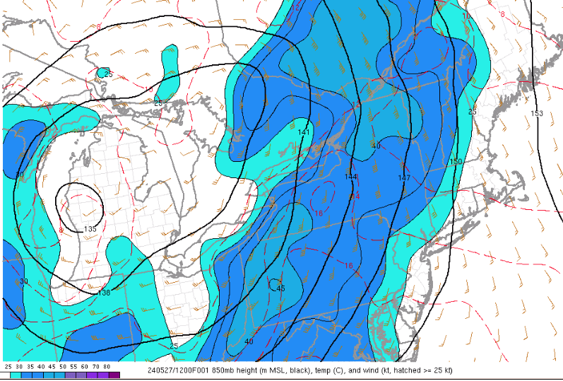 Approaching Shortwave Will Enhance Vertical Wind Shear | NY NJ PA Weather