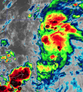 Disorganized Ptc9 Battles Shear And Dry Air 