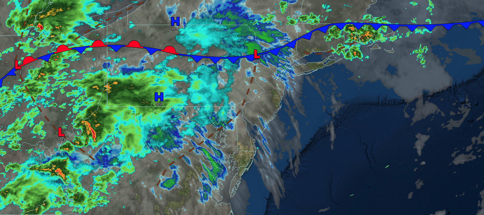 Cold Front Brings Scattered Showers – NY NJ PA Weather