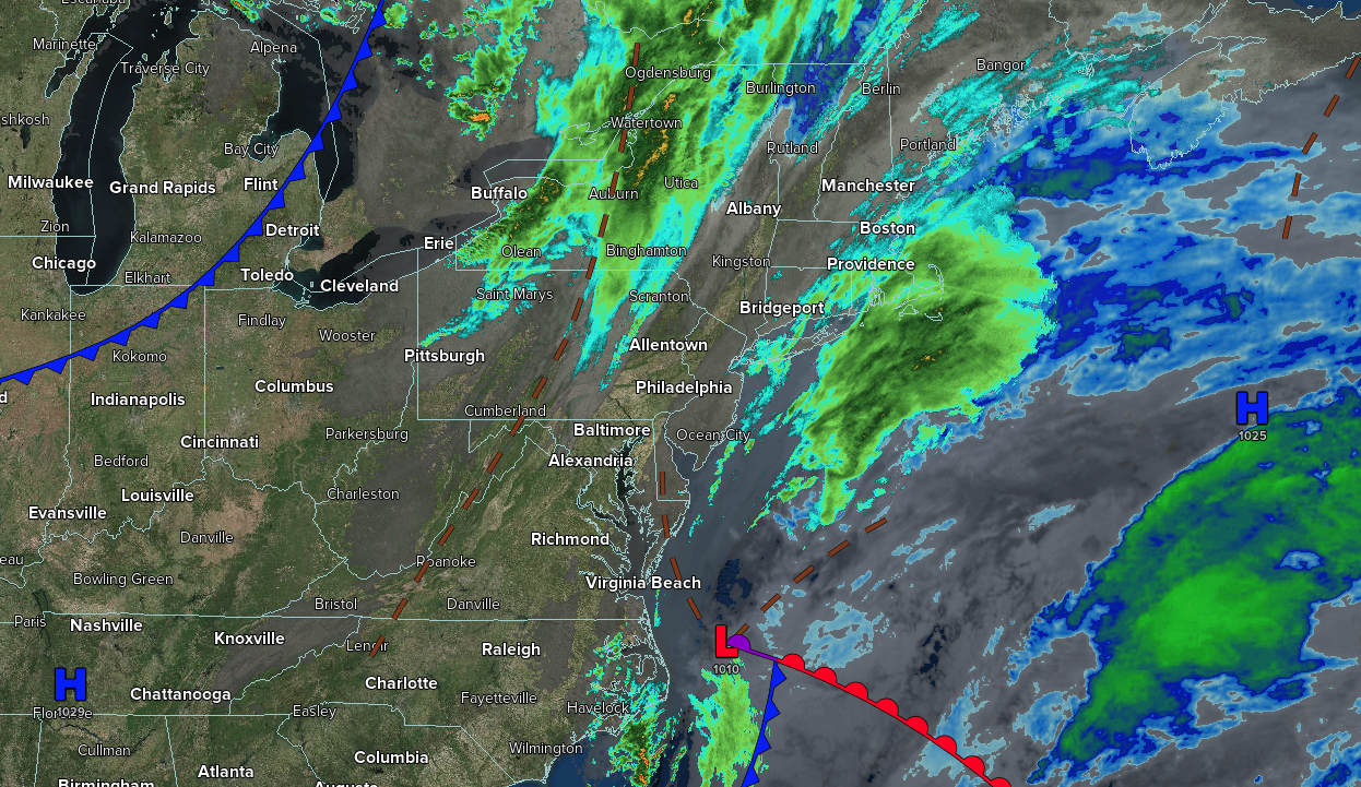 Showers Exit This Evening – NY NJ PA Weather