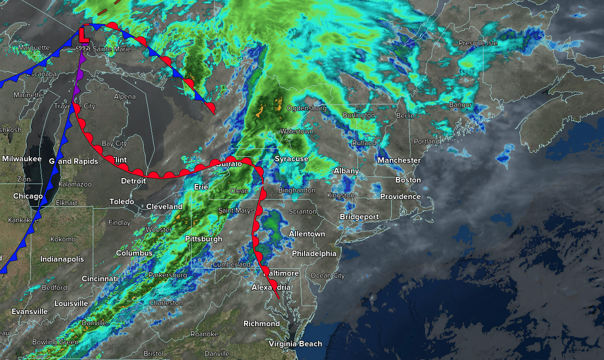 Cold Front Produces Showers Tonight – NY NJ PA Weather