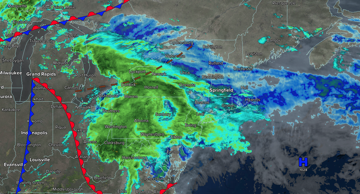 Waves Of Showers Through Tonight – NY NJ PA Weather