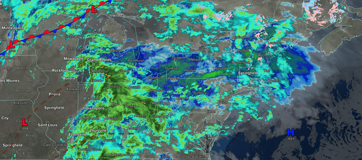 Showers On The Way – NY NJ PA Weather