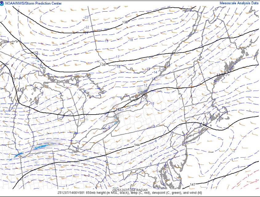 Shortwave Ridge Passes Over Today – NY NJ PA Weather