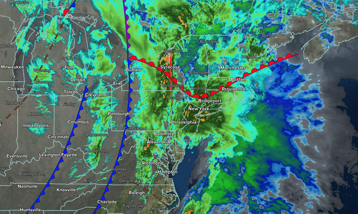 Heavy Rain Gives Way To Crashing Temperatures – NY NJ PA Weather
