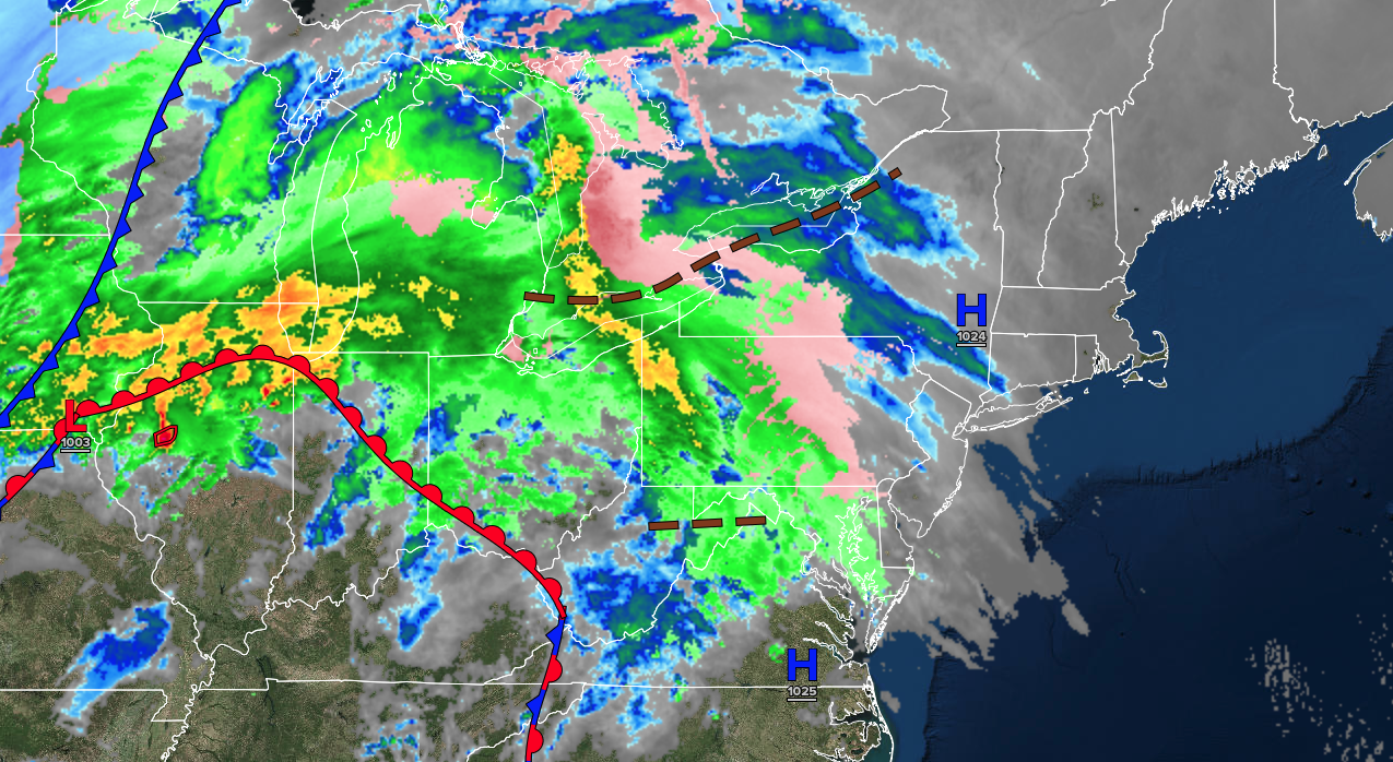 Warm Front Brings Freezing Rain And Rain This Evening – NY NJ PA Weather