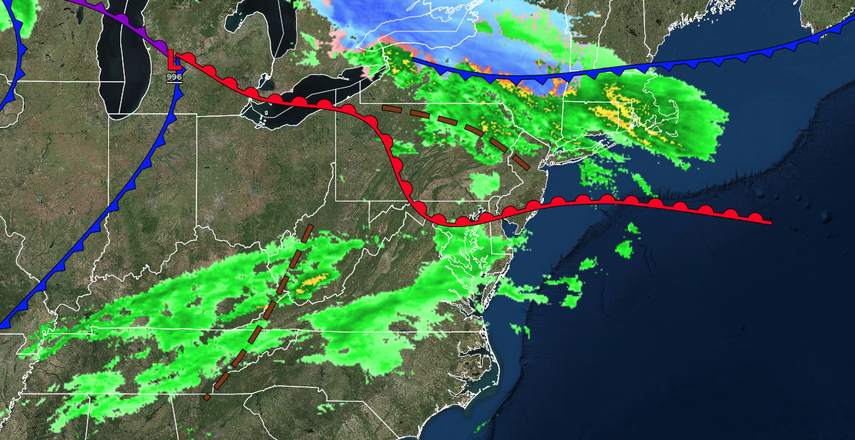 Showers And Low Clouds This Evening – NY NJ PA Weather
