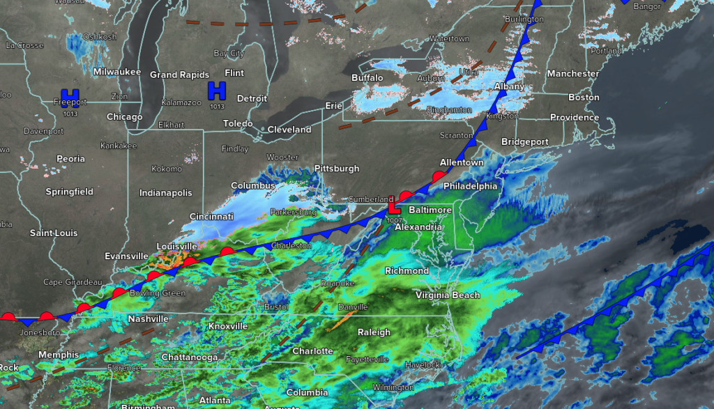 Variable Clouds And Rain/Snow Showers – NY NJ PA Weather